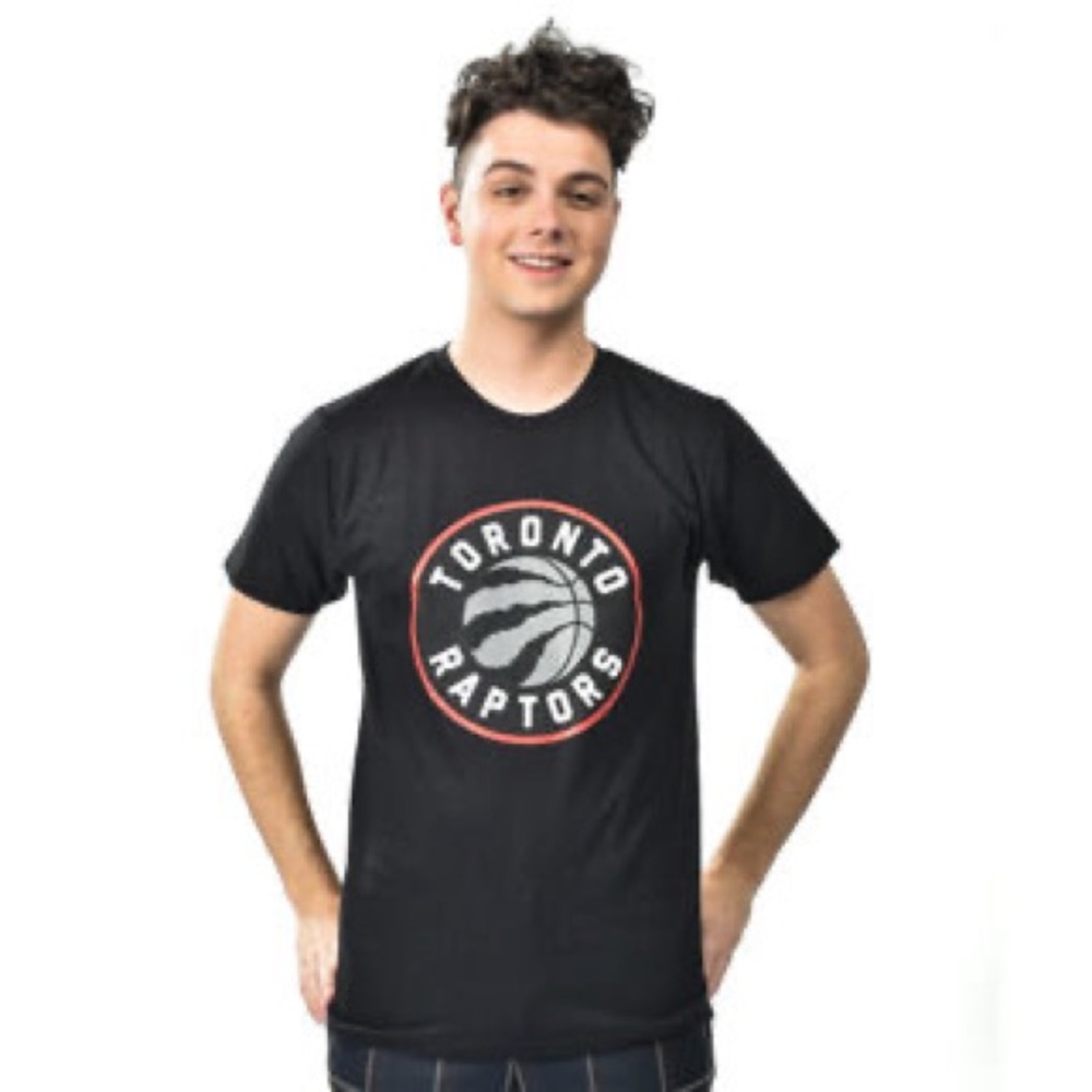 Toronto Raptors NBA Basketball Black Short Sleeve Crewneck Graphic Shirt